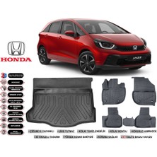 Honda Jazz 2025 Model Bagaj Havuzu Araca Özel Siyah Extra Havuzlu Paspas Takımı