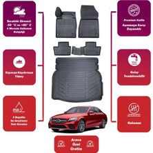 Mercedes C Serisi 2016 Model Rampalı Kulaklı Bagaj Havuzu Araca Özel Extra Havuzlu Paspas Takımı Pro
