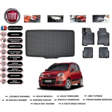Fiat Panda 2012 Model Bagaj Havuzu Araca Özel Paspas Takımı Flex