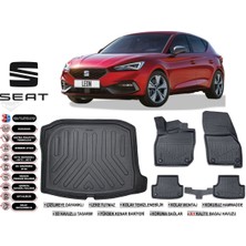 Seat Leon 2025 Model Bagaj Havuzu Araca Özel Siyah Extra Havuzlu Paspas Takımı
