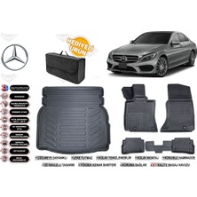 Mercedes C Serisi W205 2019 Model Rampalı Bagaj Havuzu+4d Araca Özel Havuzlu Paspas Takımıı Rice