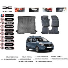 Dacia Dokker 2016 Model Bagaj Havuzu Araca Özel Paspas Takımı Kauçuk