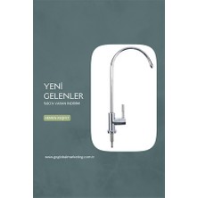 Faucet Su Arıtma Cihazı Lüks Musluk – 360° Döner Borulu, Parlak Krom Kaplama, Standart Arıtma Sistemlerine Uyumlu