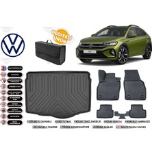 Volkswagen Taigo 2025 Model Alt Bagaj Havuzu+4d Araca Özel Havuzlu Paspas Takımıı Rice