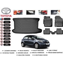 Toyota Yaris 2003 Model Bagaj Havuzu Araca Özel Paspas Takımı Flex