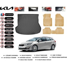 Kia Ceed Stw 2015 Model  Bagaj Havuzu(Paspası)+Araca Özel Bej Paspas Takımı Flex