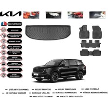 Kia Sorento 7 Kişilik Araç 7 Koltuklu 2022 Model Bagaj Havuzu Araca Özel Paspas Takımı Flex