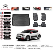 Citroen C3 2025 Model Bagaj Havuzu Araca Özel Paspas Takımı Flex