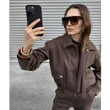 Süet Görünümlü Mont  IW6250012181074