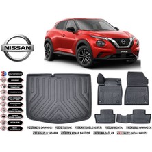 Nisan Juke 2025 Model Alt Bagaj Havuzu Araca Özel Siyah Extra Havuzlu Paspas Takımı