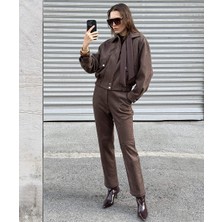 Süet Görünümlü Pantolon IW6250003116074