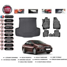 Fiat Linea 2016 Model Bagaj Havuzu Araca Özel Paspas Takımı Flex