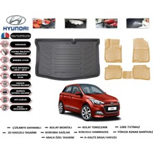 Hyundai I20 2017 Model Bagaj Havuzu(Paspası)+Araca Özel Bej Paspas Takımı Flex