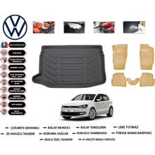 Volkswagen Polo 6r 2011 Model Üst Bagaj Havuzu(Paspası)+Araca Özel Bej Paspas Takımı Flex
