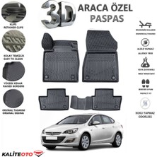 Opel Astra J Sedan 2012 Model Tam Uyumlu Kokusuz 3D Havuzlu Paspas