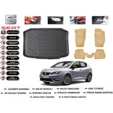 Seat Ibiza Hb 2012 Model Bagaj Havuzu(Paspası)+Araca Özel Bej Paspas Takımı Flex