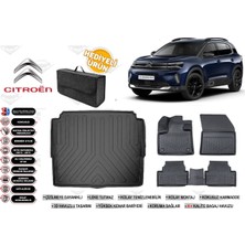 Citroen C5 Aircross 2020 Model Alt Bagaj Havuzu+4d Araca Özel Havuzlu Paspas Takımıı Rice