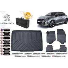 Peugeot 208 2021 Model Bagaj Havuzu+4d Araca Özel Havuzlu Paspas Takımıı Rice