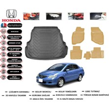 Honda City 2006 Model Bagaj Havuzu(Paspası)+Araca Özel Bej Paspas Takımı Flex
