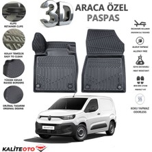Citroen Berlingo Panelvan 2019 Model Tam Uyumlu Kokusuz 3D Havuzlu Paspas