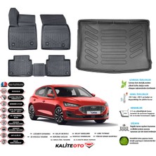 Frd Focus 4 Hb Tamir Kitli 2018 Sonrası 3D Bagaj Havuzu+3d Araca Özel Paspas Takımı Birebir Uyumlu