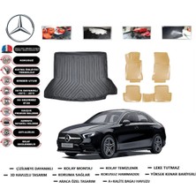 Mercedes A Serisi W177 Hb Kulaklı 2023 Model Bagaj Havuzu(Paspası)+Araca Özel Bej Paspas Takımı Flex