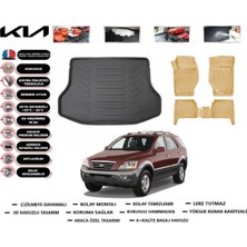 Kia Sorento 2005 Model Bagaj Havuzu(Paspası)+Araca Özel Bej Paspas Takımı Flex