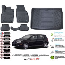 Volkswagen Golf 5 2003-2010 3D Bagaj Havuzu+3d Araca Özel Paspas Takımı Birebir Uyumlu