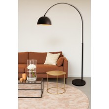 Admiral Siyah Lambader Modern Metal Deve Boynu Mafsallı Minimal ve Şık Tasarım Yerden Aydınlatma