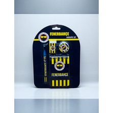 Fenerbahçe Taraftar 4'lü Kırtasiye Seti(Kalem-Silgi-Not Defteri-Kalem Tıraş)