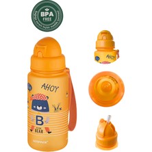Cute Bear Baskılı Korsan Temalı 400 ml Suluk / Matara