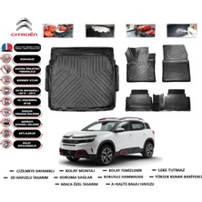 Citroen C5 Aircross 2021 Model Üst Bagaj Havuzu Araca Özel Paspas Takımı Flex
