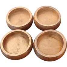 4'lü Bambu Çerezlik Seti: Doğal Şıklık ve Lezzetli Sunumlar