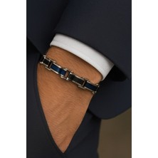 Çelik Çift Taraflı Erkek Bileklik