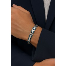 Çift Taraflı Kullanımlı Erkek Çelik Bileklik