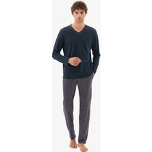 Erkek Pijama Takımı 40788 - Lacivert