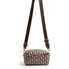 Silver & Polo Silver Polo SP1142 Kadın Çapraz Çanta Ekose Kahve-Kahve