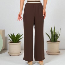 Ayhan Kadın Beli Lastikli Bol Paça Pantolon