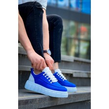 KB-X10 Kuback Sax Süet Beyaz Yüksek Taban Günlük Spor Ayakkabı