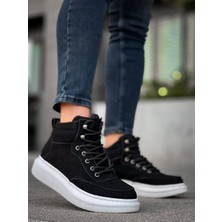 Kuback KB-0994  Siyah Süet  Yüksek Taban  Erkek Bilek Bot