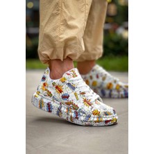 Kuback KB-X500  Beyaz Boom Bağcıklı Günlük Erkek Ayakkabı