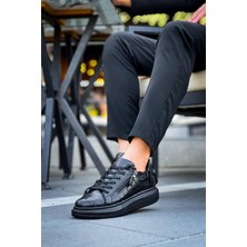 Kuback KB-309 Kömür Fermuar ve Bağcıklı Günlük Erkek Ayakkabı