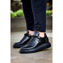 Kuback KB047 Kömür Crocodile Günlük Erkek Ayakkabı