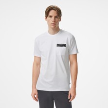 Nautica Erkek Beyaz Regular Fit Baskılı T-Shirt V55211T.1BW