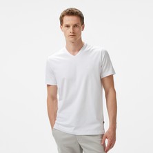 Nautica Erkek Beyaz Regular Fit T-Shirt V55013T.1BW