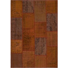 Bespoky 160x230 cm Kahverengi Klasik Yün Halı | Salon Yatak Odası Halısı | %100 Doğal Yün El Yapımı El Dokuma | UNİQUE-33958