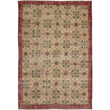 Bespoky 216x315 cm Gri Klasik Yün Halı | Salon Yatak Odası Halısı | %100 Doğal Yün El Yapımı El Dokuma | UNİQUE-14267