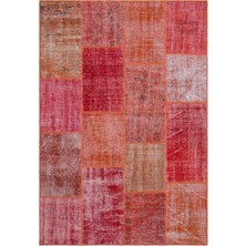 Bespoky 160x230 cm El Dokuma Kırmızı Yün Halı | El Yapımı Klasik Salon Halısı | %100 Doğal Yün | UNİQUE-26379