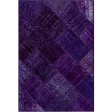 Bespoky 120x180 cm El Dokuma Mor Yün Halı | El Yapımı Klasik Salon Halısı | %100 Doğal Yün | UNİQUE-26730