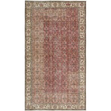 Bespoky 155x276 cm Mor Kırmızı Geleneksel Vintage Bitkisel Halı | Salon Yatak Odası Halısı | UNİQUE-18591
